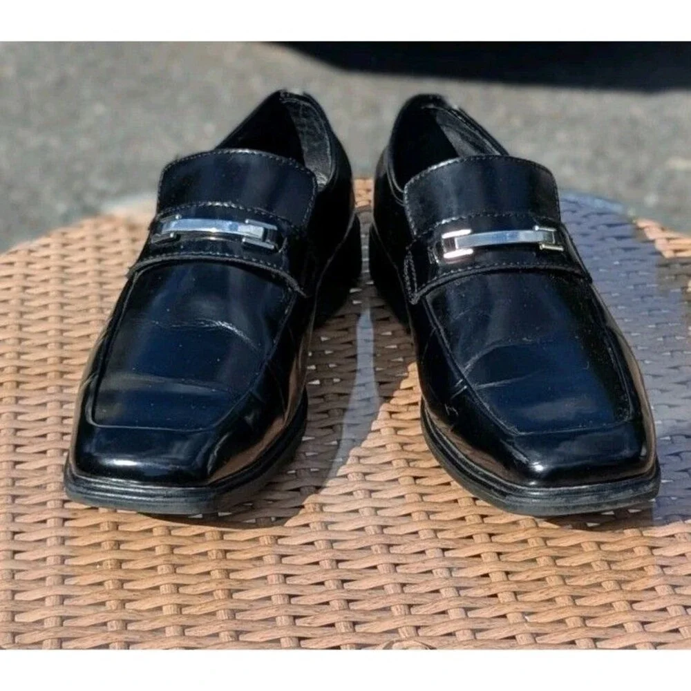 Quiet Luxury Liz Claiborne Moroso Black Leather‎ Loafers Leather Men's 10.5